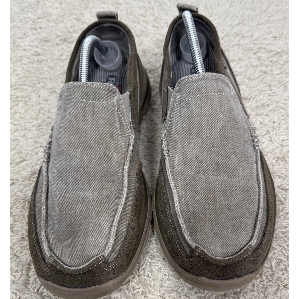 SKECHERS Relaxed Fit 63820 Taupe Memory Foam Slip On Shoes Loafers Mens 11.5‎